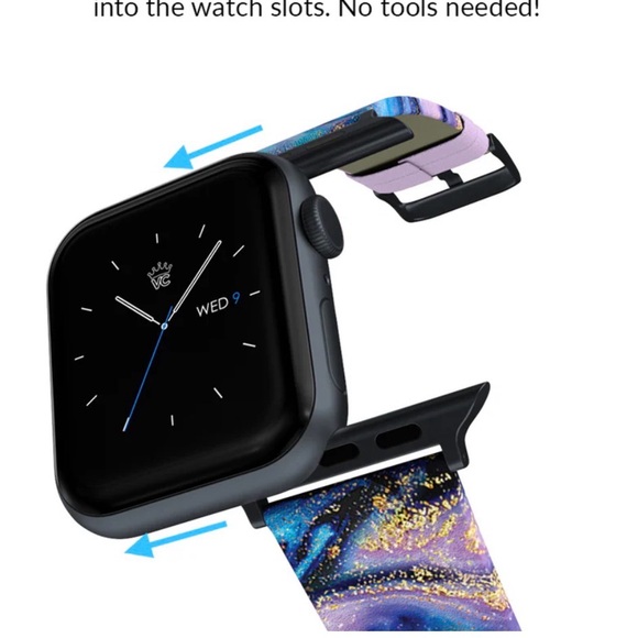 Other - Velvet Caviar Galaxy Glitter Apple Watch Band 38mm/40mm Vegan Leather